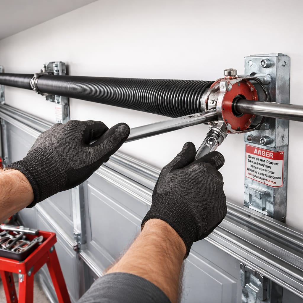 Emergency garage door spring repair service